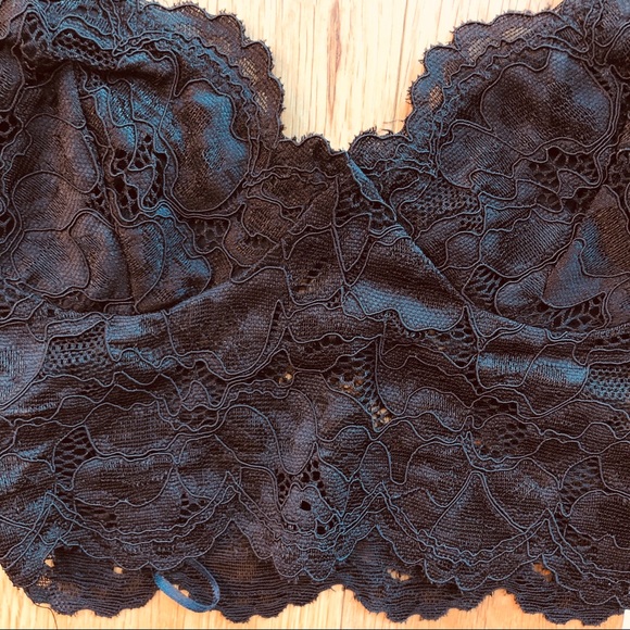 NWT Zara Blogger Fave Black Lace Crop Top - Picture 8 of 8